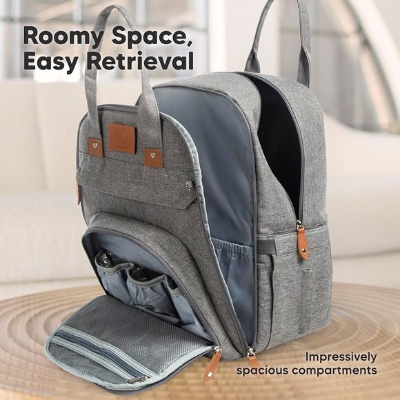 ✨ BOGO 50% Off ✨ KeaBabies - Large Waterproof Diaper Bag with Changing Pad - Picture 3 of 8